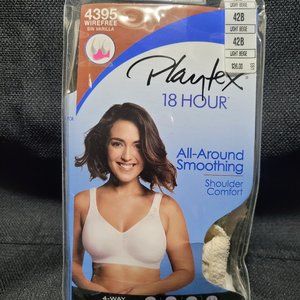 Playtex 18hour Bra-Size 42B-Light Beige